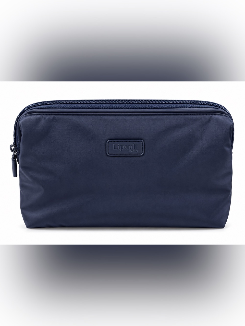 Lipault Paris Navy Blue Nylon Cosmetic Travel Pouch